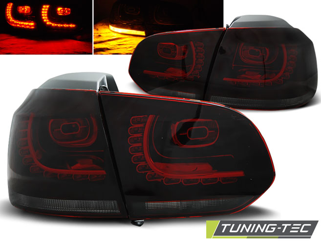 VW Golf 6 Tuning-Tec LED Hátsó Lámpa LEDes index-szel (Évj.:2008.10 - től) 