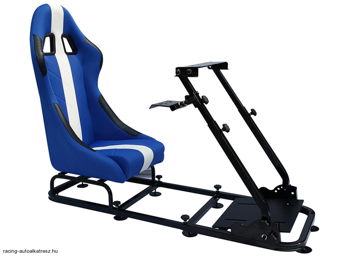 Szimulátor ülés Kék/Fehér FK Automotive