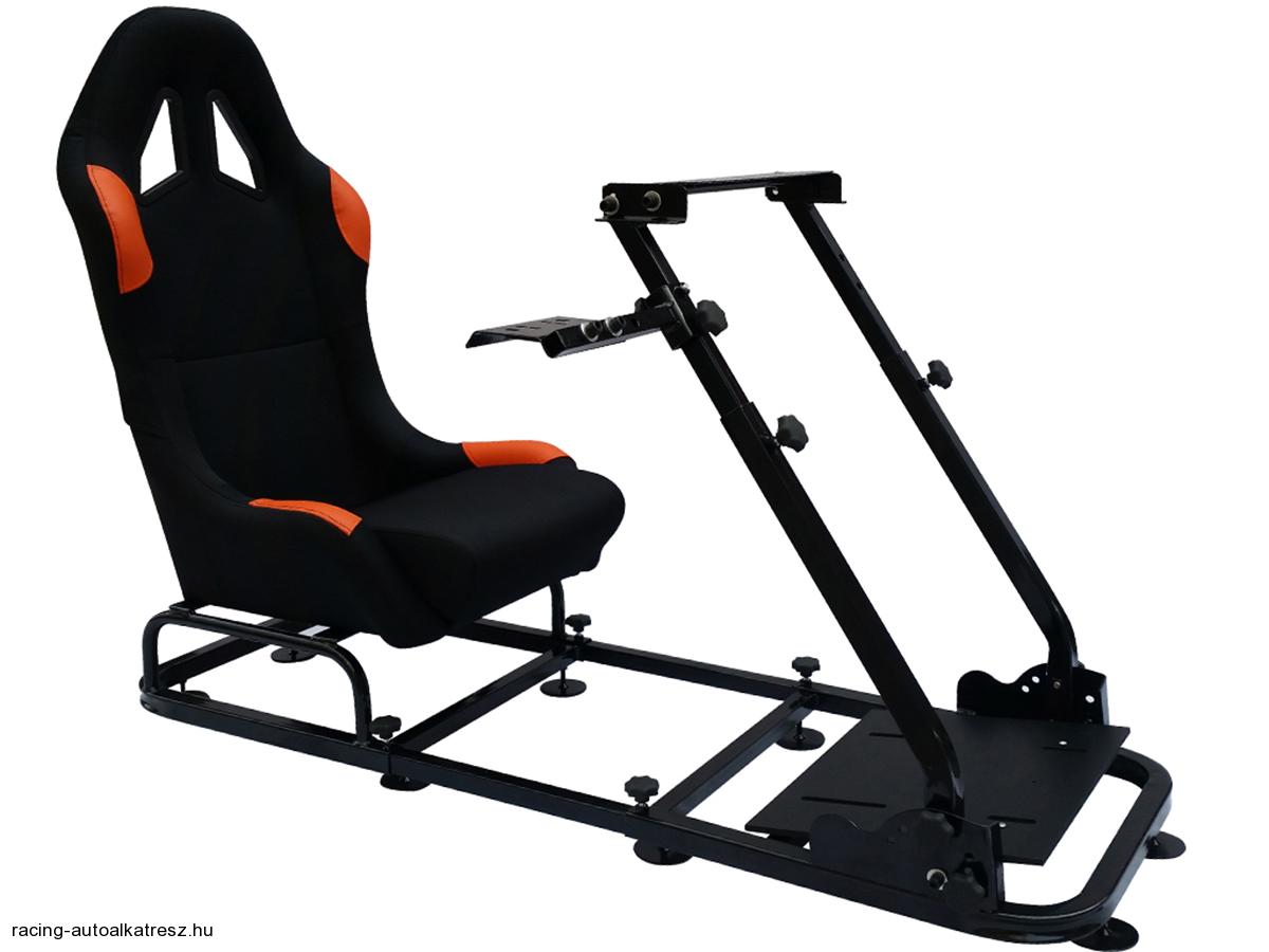 Szimulátor ülés Fekete/Narancssárga FK Automotive