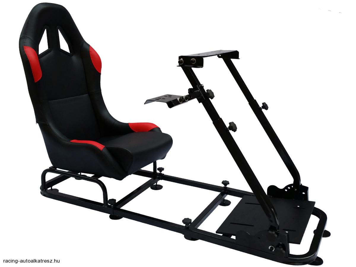 Szimulátor ülés Fekete/Vörös FK Automotive