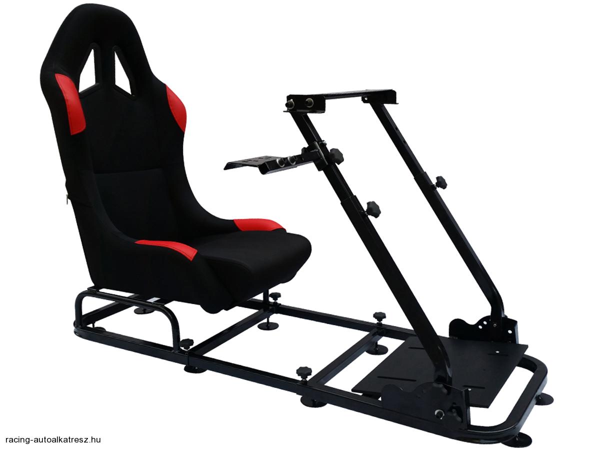 Szimulátor ülés Fekete/Vörös FK Automotive