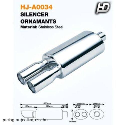 Kipufogódob rozsdamentes acél KP-HJA0034