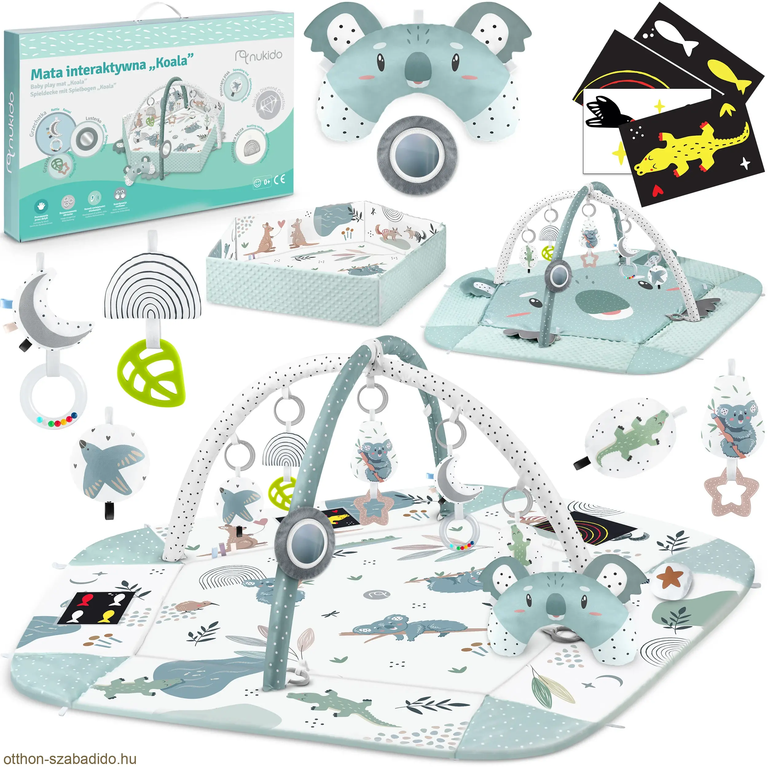 Ricokids interaktív oktatószőnyeg 100 x 100 cm Koala Nukido