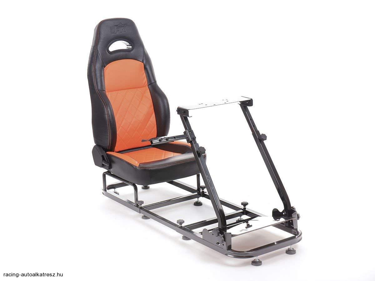 Szimulátor ülés Silvertone Narancssárga/Fekete FK Automotive