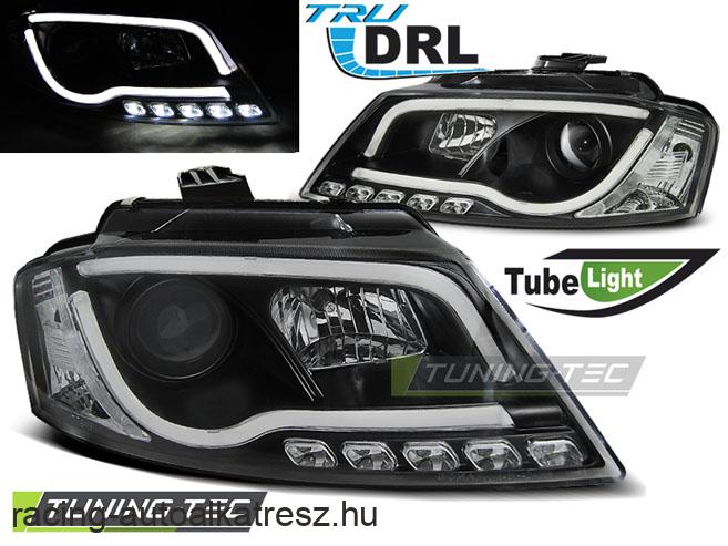 Audi A3 8P, Led Tube Lights, True DRL Első Lámpa (Évj.: 2008 - 2012) by Tuning-Tec 