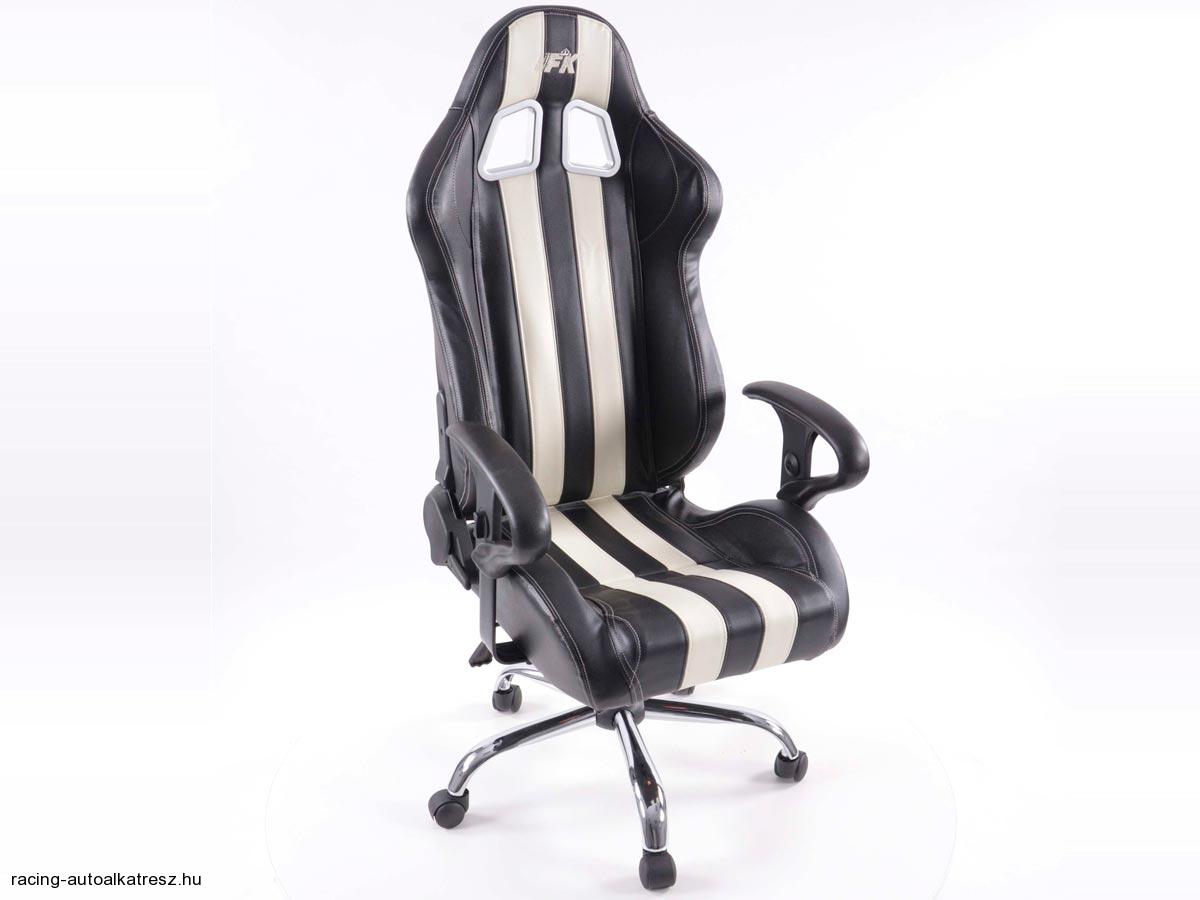 FK irodai szék sport Kartámasszal, fekete 