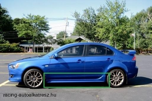 Mitsubishi Lancer X 2007-évjárattól,küszöb spoiler
