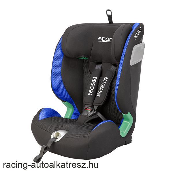 SPARCO autósülés 9-36kg ISOFIX, fekete-kék