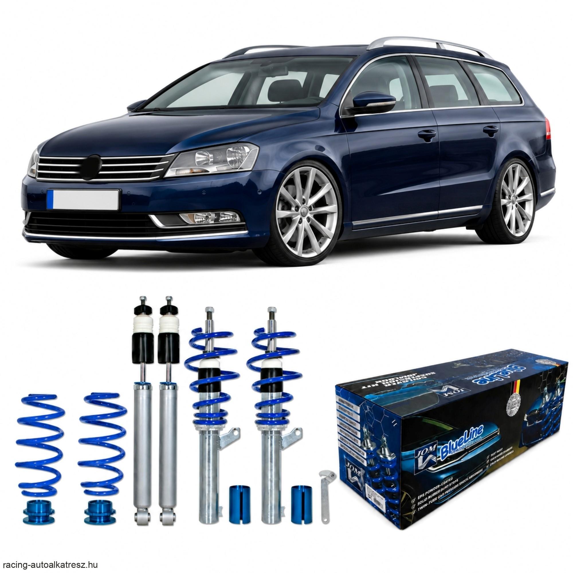 VW Passat Limo und Variant ( B7 / 3C ) 1.4 TSI, 1.8 TSI, 2.0 TSI, 1.6 TDI, 2.0 Blue TDI Baujahr 2010 - 2014 JOM Állítható Magasságú Futómű