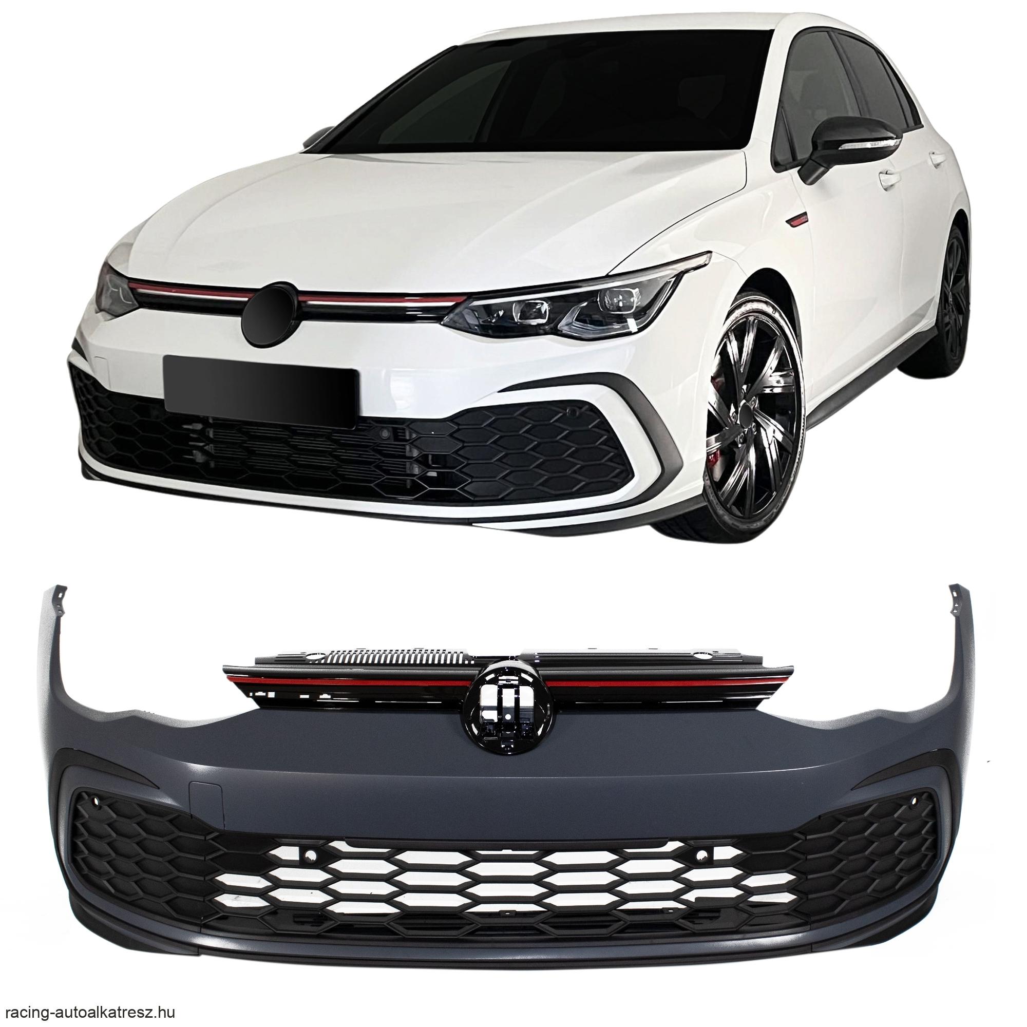 VW GOLF 8 első lökhárító, kivéve GTI
