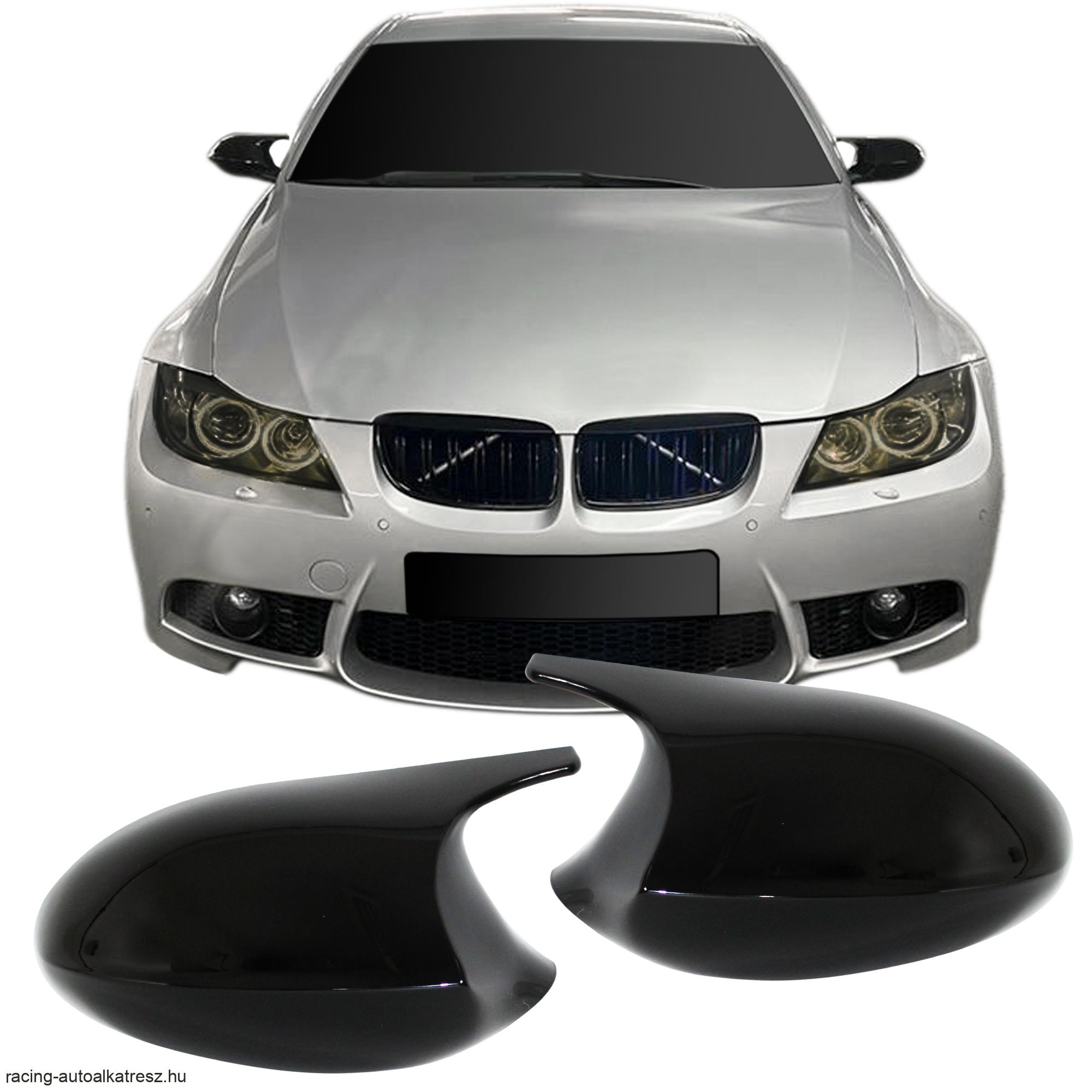 BMW E90/E91(2005-2008) E92/E93 (2006-2010) fényes fekete visszapillantó tükör borítás