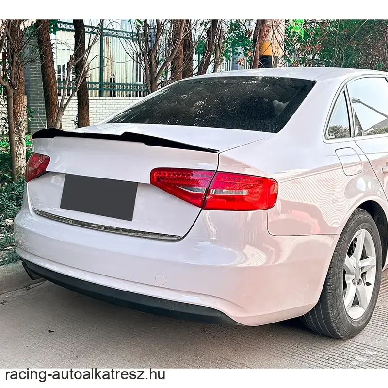 Audi A4 (B8) Sedan 2008-2015 fényes fekete csomagtartó szárny