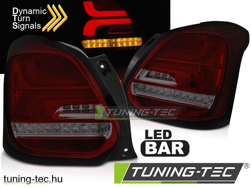 SUZUKI SWIFT VI 17- RED SMOKE LED Tuning-Tec Hátsó Lámpa