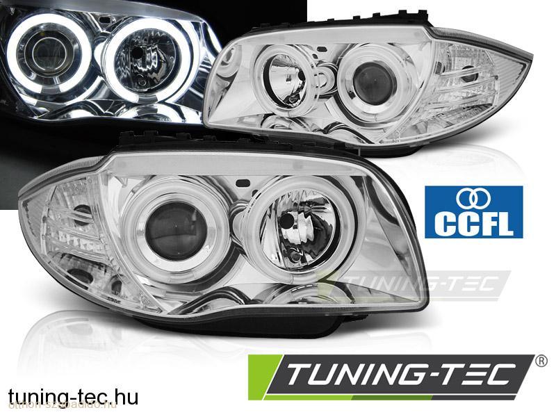 BMW 1 E87/E81/82/88 04-11 ANGEL EYES CHROME Tuning-Tec Fényszóró