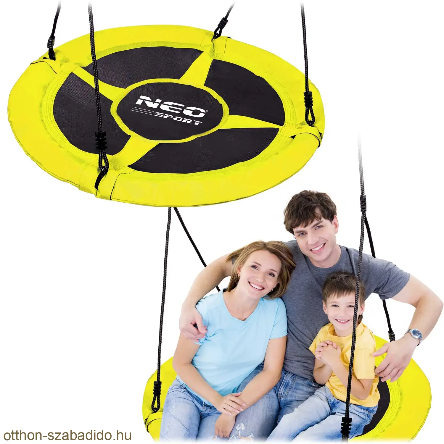 Neosport Fészekhinta XXL Sárga 95 cm