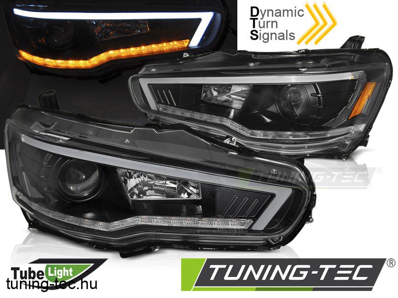 MITSUBISHI LANCER 8 08- TUBE LIGHT SEQ BLACK Tuning-Tec Fényszóró