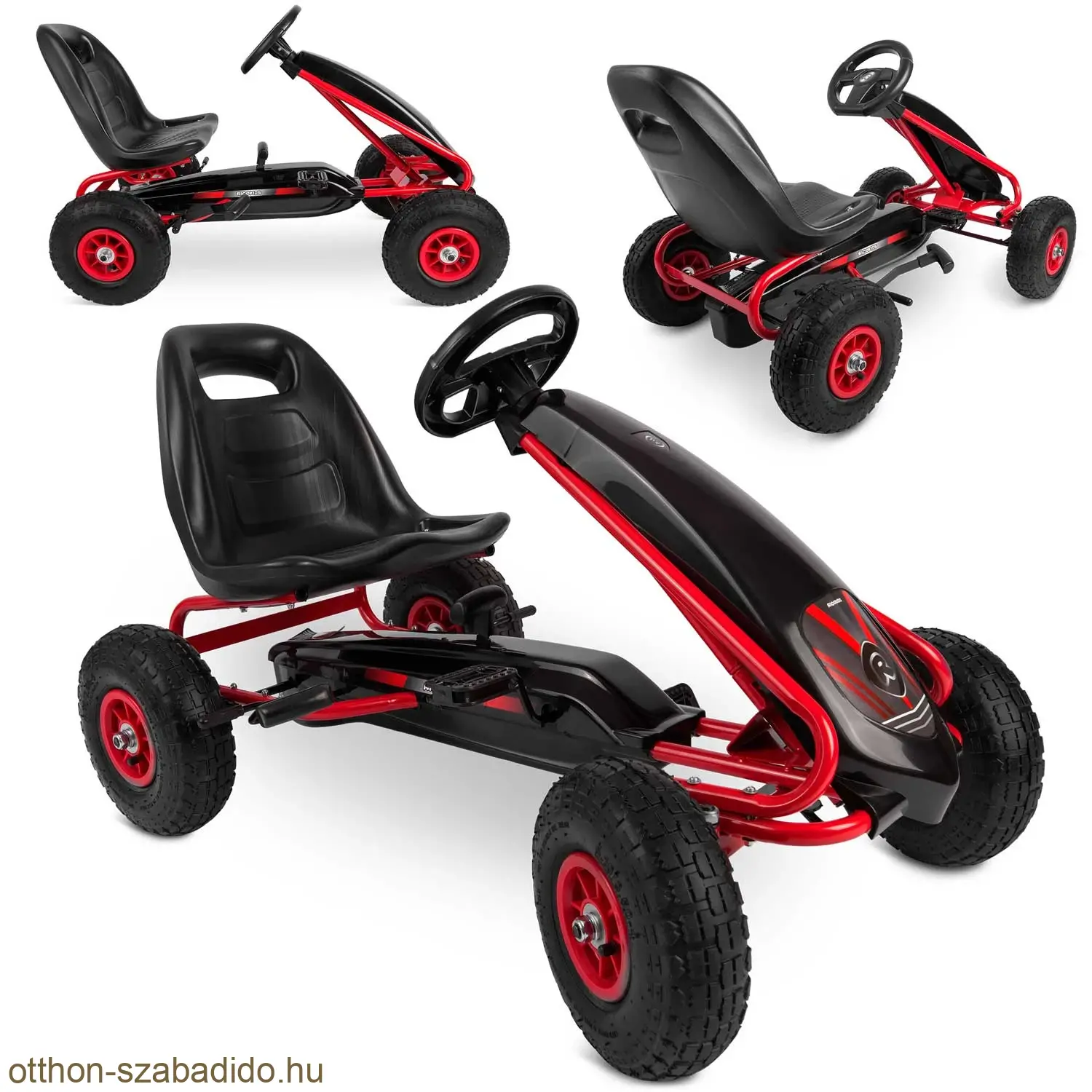 Ricokids gyermek pedálos gokart RK-590 piros
