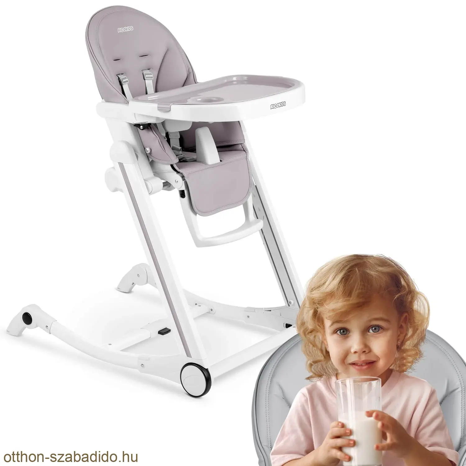 Ricokids Tugo rocker többfunkciós szék, szürke