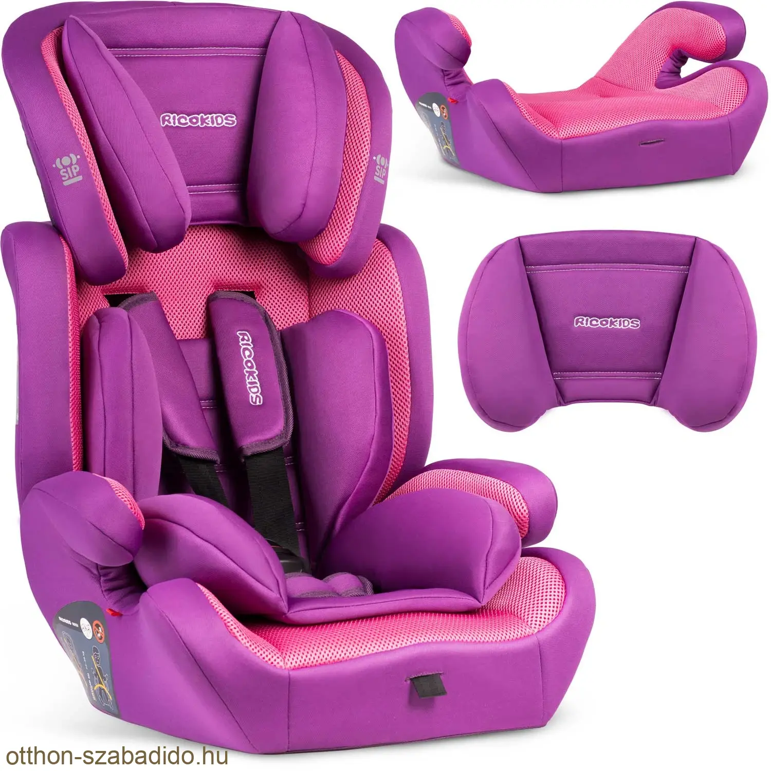 Ricokids Massi autósülés 9 - 36 kg, lila