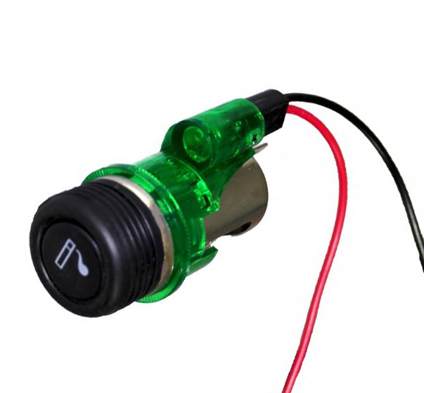Szivargyújtó + aljzat + LED világítás AE-LS-003
