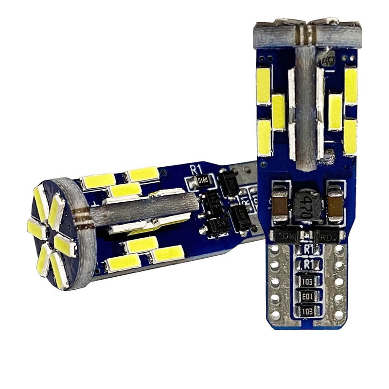 SMD-T10-4014-30-2 - 2db-os T10 helyzetjelző CANBUS - 12V-24V
