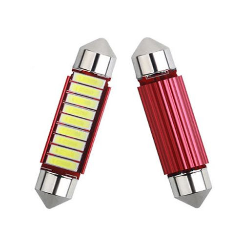 SMD-XM0029-2 39MM-9SMD Szofita Led Canbus hűtőbordás 12V - polaritás nélkül
