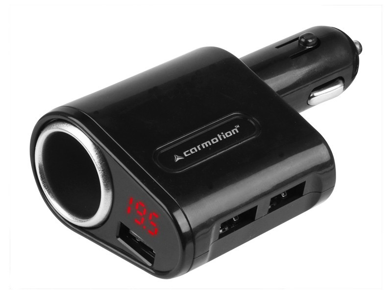 Szivargyújtó voltmérővel + USB - 12-24V 5A - CM58710
