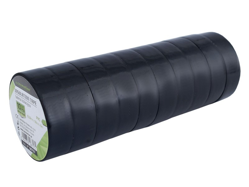 Szigetelő szalagok PVC 0,13mm x 15mm x 5m, fekete, 10 db
