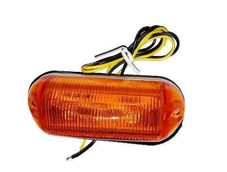 3 LED-es szélességjelző sárga 12-24V - E jeles
