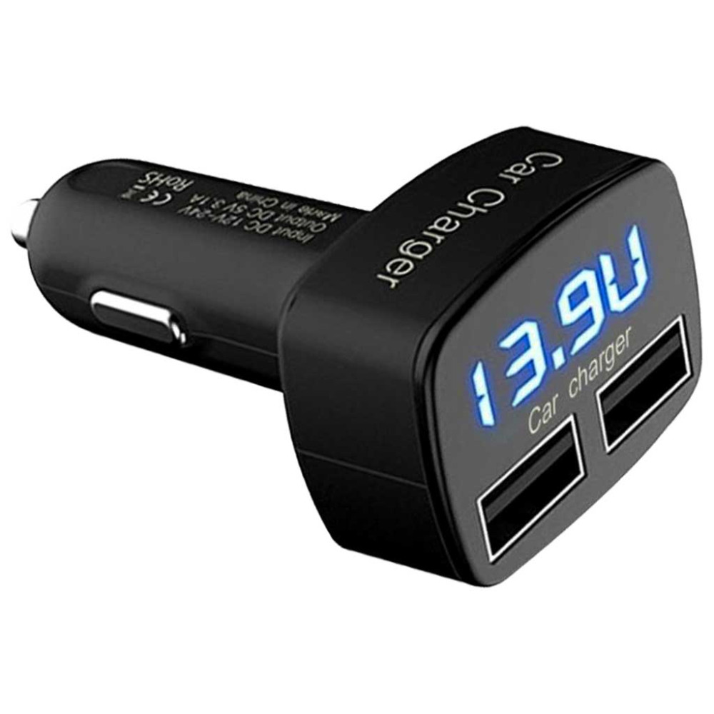 Digitális voltmérő - 2USB - 3,1A - EC2 W16134-1
