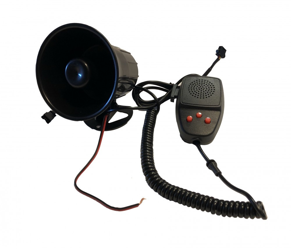 3 Szólamú, mikrofonos sziréna SZI-HS78017-3 12V/50W
