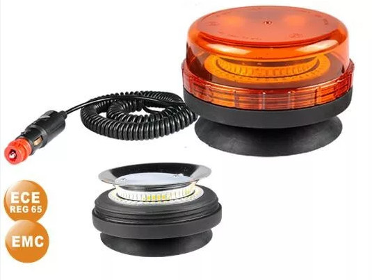 Sárga tetővillogó - 3 funkciós - E jel - 12-24V 2835MD LED - WL400SN
