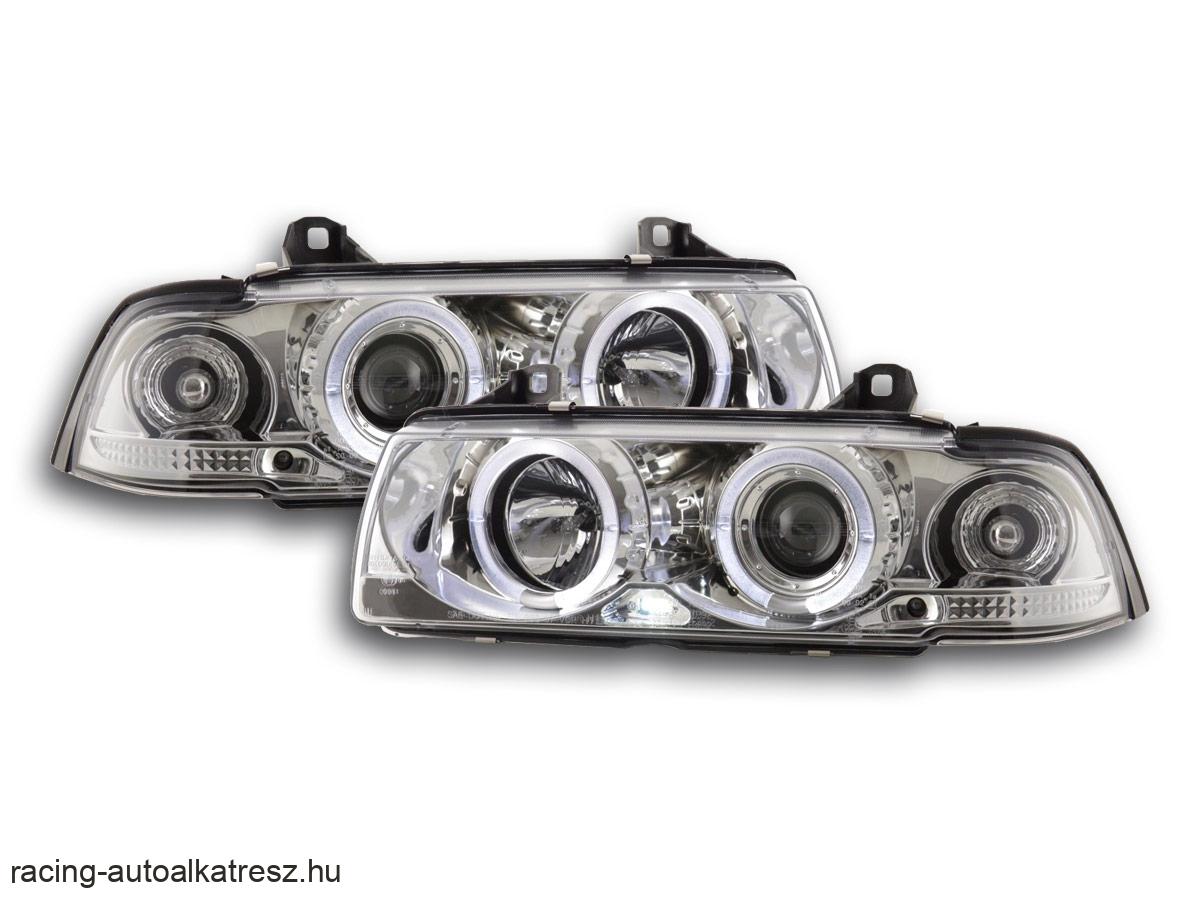 Angel Eyes fényszórók BMW 3er E36 coupé évjárat: 92-98 króm