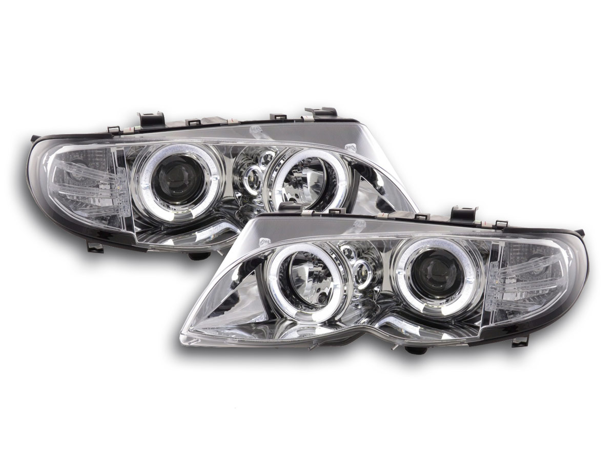 BMW E46 (02-05) SEDAN/TOURING ANGEL EYES CHROME FK Automotive Fényszóró