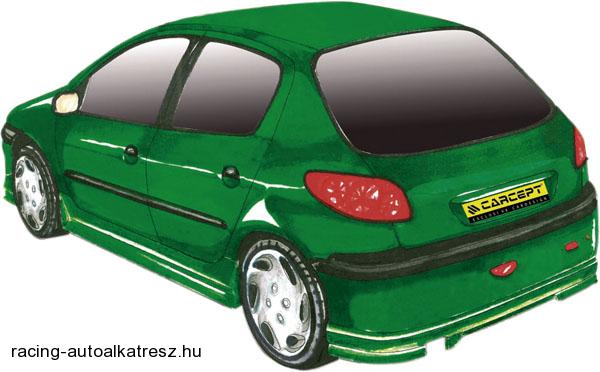 PEUGEOT 206, Carcept küszöb spoiler