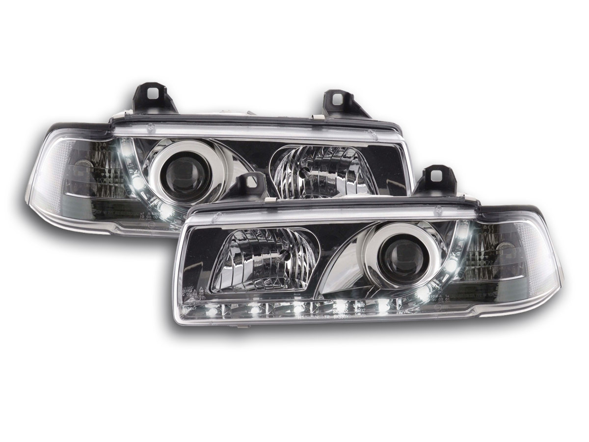 DRL Nappali menetfényes fényszóró  BMW széria: 3 E36 Coupe króm