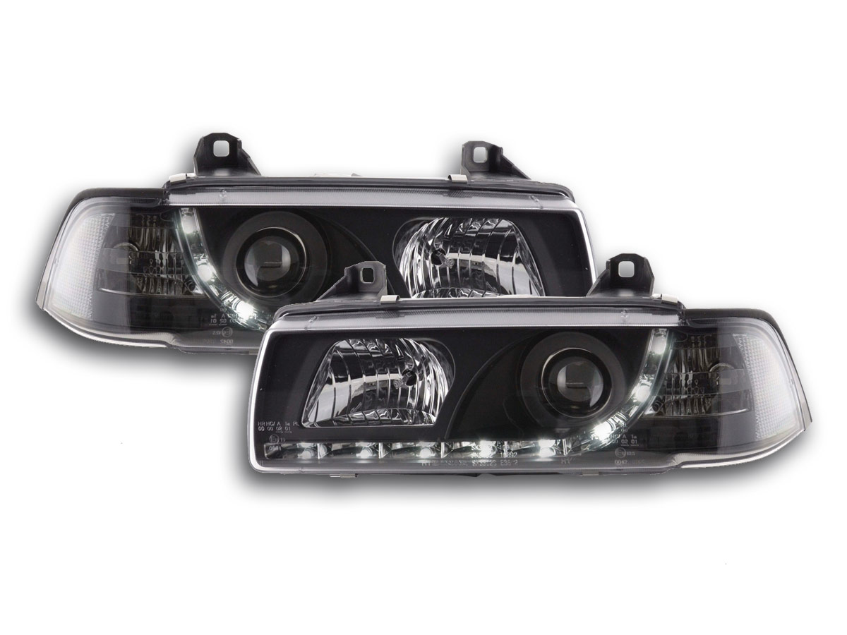 DRL Nappali menetfényes fényszóró  BMW széria: 3 E36 Coupe fekete