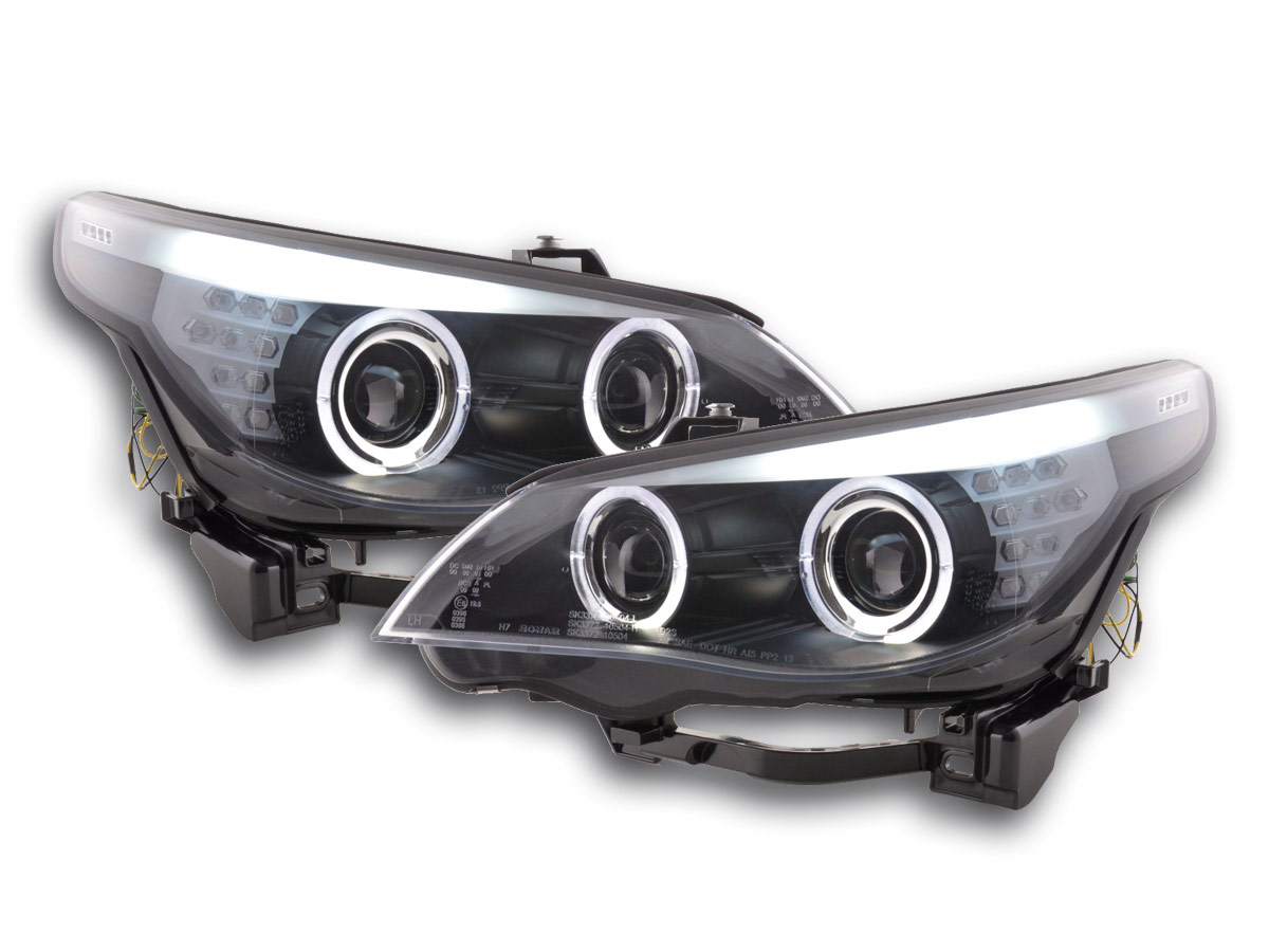 Angel Eye Fényszóró  LED Xenon BMW széria: 5 E60/E61 évjárat: 03-04 fekete