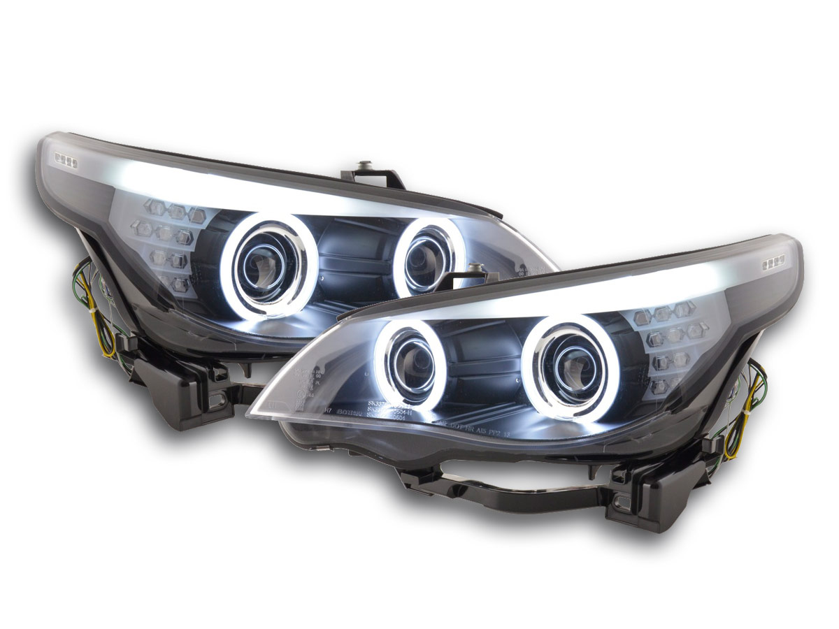 Angel Eye Fényszóró  CCFL Xenon BMW széria: 5 E60/E61 évjárat: 03-04 fekete