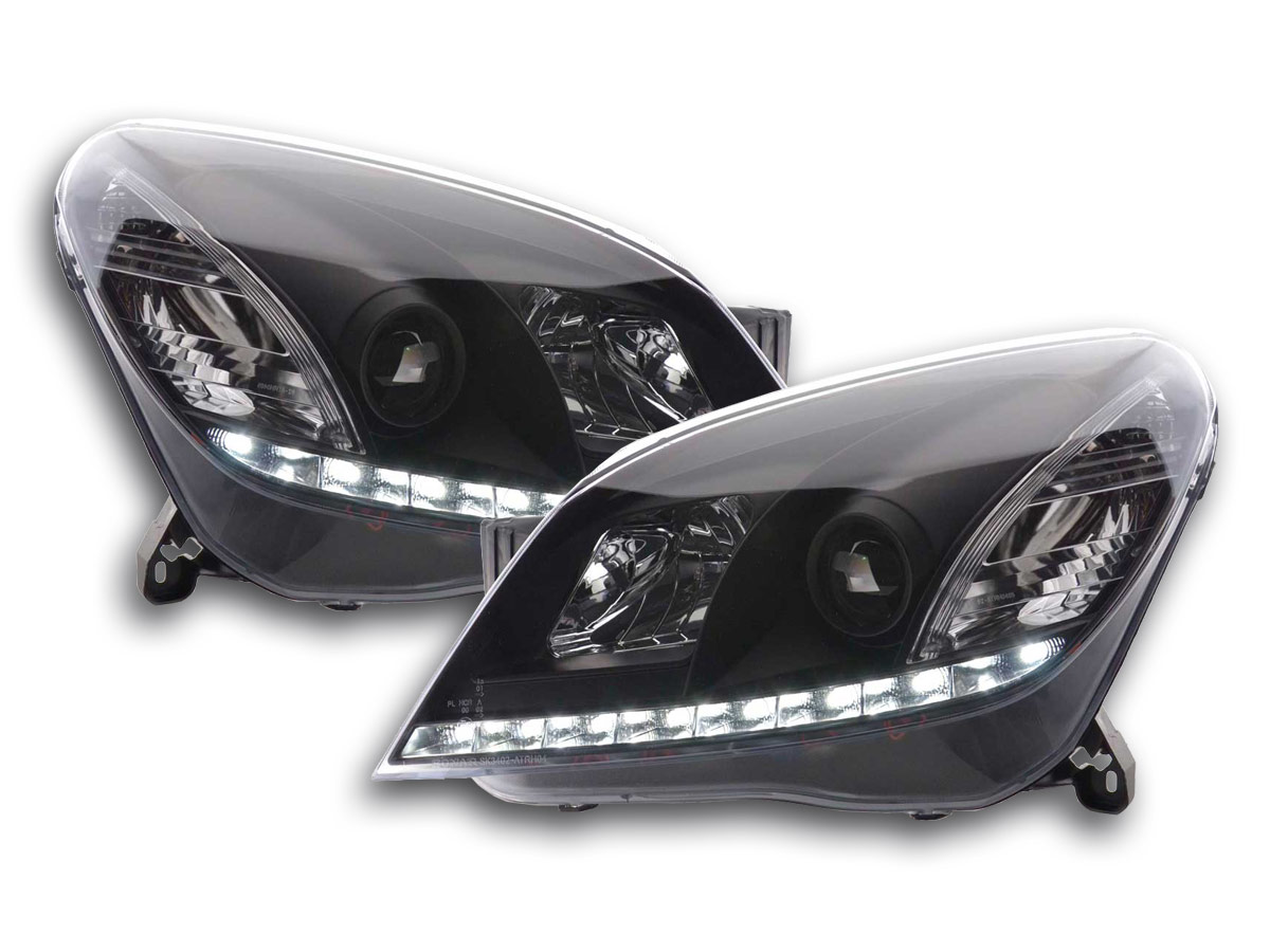 DRL Nappali menetfényes fényszóró  Opel Astra H évjárat: 2004-2009 fekete