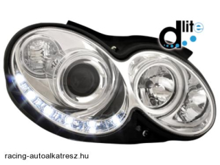 Mercedes-Benz W209 CLK Első Fényszóró Lámpa, Dectane, D-Lite, Nappali Menetfénnyel (Évj.: 2003 - 2008 )
