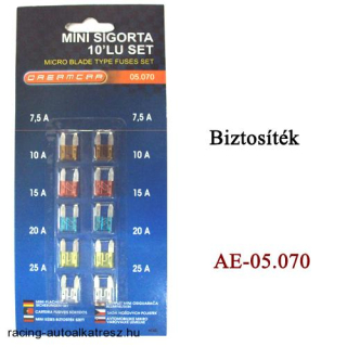 Biztosíték készlet mini