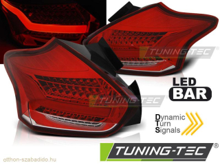 Ford Focus MK3, LED Bar SEQ Hátsó Lámpa Dinamikus LED-es Indexel (Évj.: 2015 - 2018) by Tuning Tec