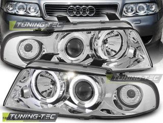 Audi A4 Első Lámpa, Tuning-Tec, Angel Eyes (Évj.: 1994.11 - 1998.12) 