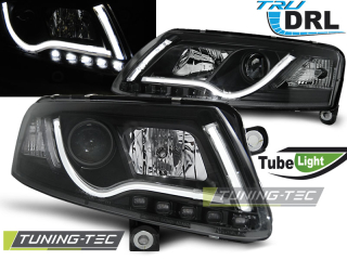 Audi A6 C6 TRU DRL, Led Tube Lights Első Fényszóró, Lámpa, by Tuning-Tec, (Évj.: 2004.04 - 2008)