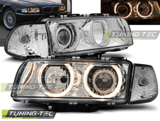 BMW E38 Első Lámpa, Tuning-Tec, Angel Eyes (Évj.: 1994.06 - 1998.08)