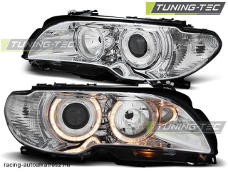 BMW E46 Első Lámpa, Tuning-Tec, Angel Eyes (Évj.: 2003.04 - 2006)