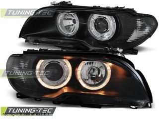 BMW E46 Első Lámpa, Tuning-Tec, Angel Eyes (Évj.: 2003.04 - 2006) 