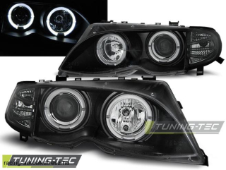 BMW E46 Első Lámpa, Tuning-Tec, Angel Eyes (Évj.: 2001.09 - 2005.03)