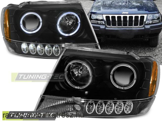 Chrysler Jeep Grand Cherokee Első Lámpa, Tuning-Tec, Angel Eyes (Évj.: 1999 - 2005)